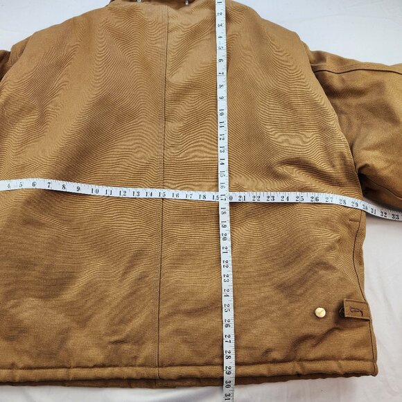 Carhartt Tan Canvas Insulated Winter Jacket Coat (3XL) - Picture 8 of 9